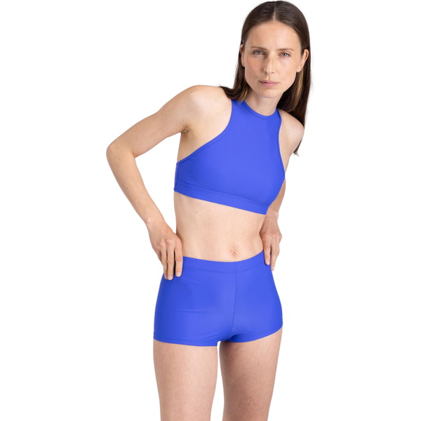 2026 Wallien Womens Bikini Top Racerfront Tie 102035002 - Cobalt Blue